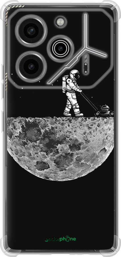 Силіконовий протиударний с посиленими кутами чехол Moon in dark для Tecno Pova 6 Pro - 4176sp-3689 изображение 