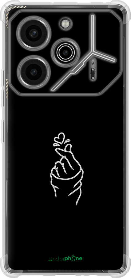 Силикон с усиленными углами чехол Love You для Tecno Pova 6 Pro - 4298sp-3689 изображение 
