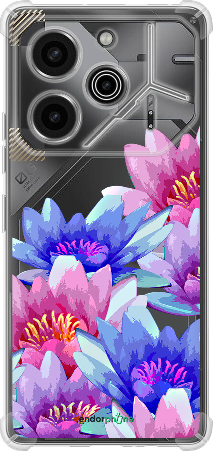 Силикон с усиленными углами чехол Лотос для Tecno Pova 6 Pro - 4862sp-3689 изображение 