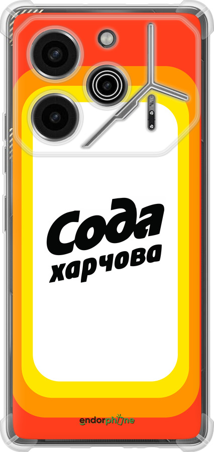 Силіконовий протиударний с посиленими кутами чехол Сода UA для Tecno Pova 6 Pro - 5639sp-3689 изображение 