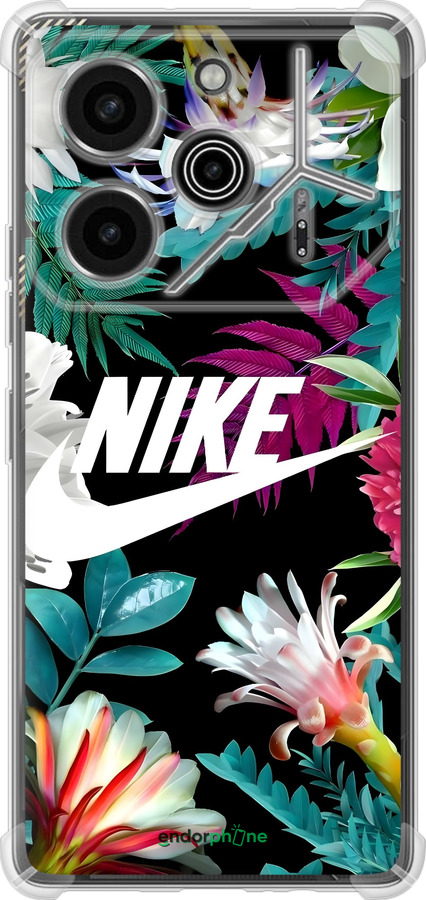 Силіконовий протиударний с посиленими кутами чехол Nike для Tecno Pova 6 Pro - 6378sp-3689 изображение 