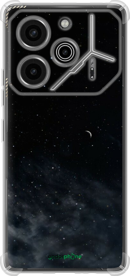Силикон с усиленными углами чехол Ночное небо для Tecno Pova 6 Pro - 6451sp-3689 изображение 