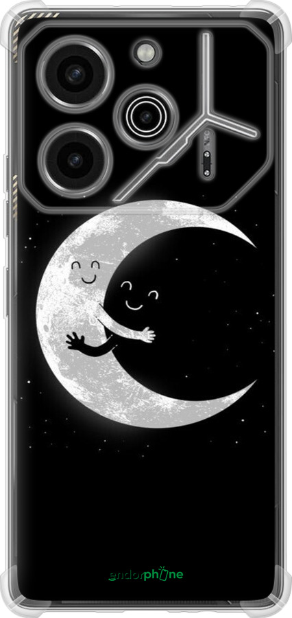 Силикон с усиленными углами чехол Лунные объятия для Tecno Pova 6 Pro - 6508sp-3689 изображение 