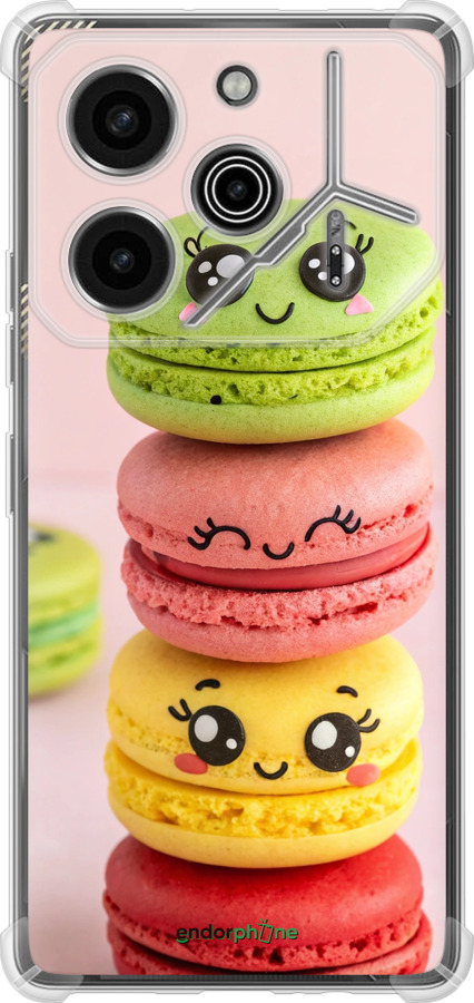 Силикон с усиленными углами чехол Печенье для Tecno Pova 6 Pro - 6693sp-3689 изображение 