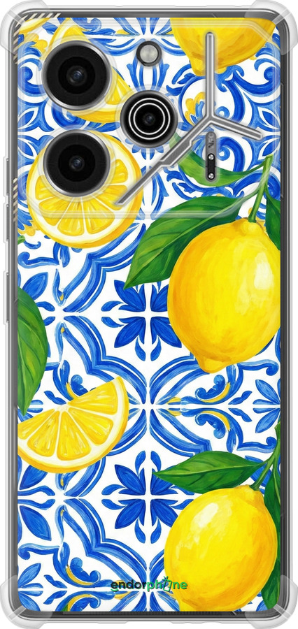 Силикон с усиленными углами чехол Grocery Girl Italian Summer для Tecno Pova 6 Pro - 6766sp-3689 изображение 