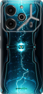 Силіконовий чехол Блискавки в циліндрі для Tecno Pova 6 Pro - 120u-3689 изображение 