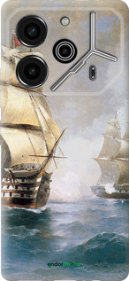 Силиконовый чехол Айвазовский. Корабли для Tecno Pova 6 Pro - 160u-3689 изображение 