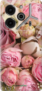 Силиконовый чехол Розы v2 для Tecno Pova 6 Pro - 2320u-3689 изображение 