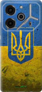 Силиконовый чехол Флаг и герб Украины 2 для Tecno Pova 6 Pro - 378u-3689 изображение 