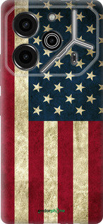 Силіконовий чехол Прапор США для Tecno Pova 6 Pro - 395u-3689 изображение 