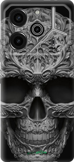 Силиконовый чехол skull-ornament для Tecno Pova 6 Pro - 4101u-3689 изображение 