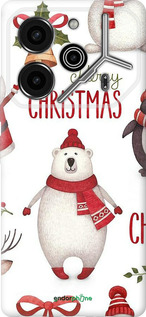 Силіконовий чехол Merry Christmas для Tecno Pova 6 Pro - 4106u-3689 изображение 