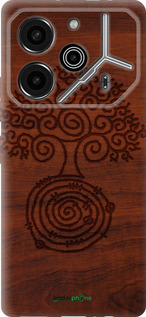 Силиконовый чехол Узор дерева для Tecno Pova 6 Pro - 4119u-3689 изображение 