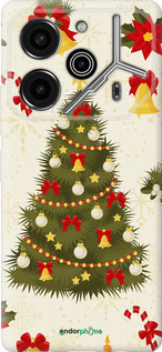 Силиконовый чехол Новогодняя елка для Tecno Pova 6 Pro - 4198u-3689 изображение 