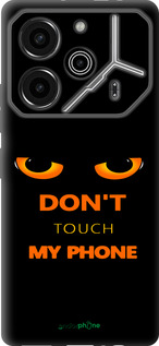 Силиконовый чехол Don't touch the phone для Tecno Pova 6 Pro - 4261u-3689 изображение 
