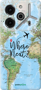 Силиконовый чехол Путешествие для Tecno Pova 6 Pro - 4503u-3689 изображение 