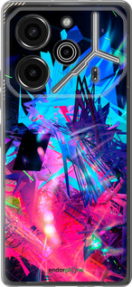 Силиконовый чехол Абстрактный чехол для Tecno Pova 6 Pro - 4681u-3689 изображение 