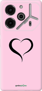 Силіконовий чехол Серце 1 для Tecno Pova 6 Pro - 4730u-3689 изображение 