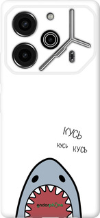 Силиконовый чехол Акула для Tecno Pova 6 Pro - 4870u-3689 изображение 