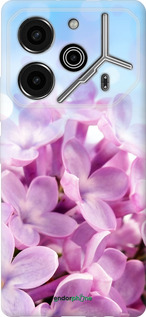 Силиконовый чехол Сирень для Tecno Pova 6 Pro - 527u-3689 изображение 