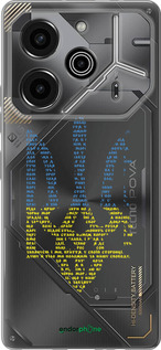 Силиконовый чехол Herb для Tecno Pova 6 Pro - 5280u-3689 изображение 