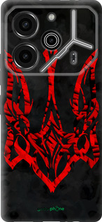 Силиконовый чехол Герб Украины v4 для Tecno Pova 6 Pro - 5319u-3689 изображение 