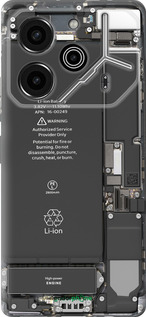 Силиконовый чехол Детали смартфона для Tecno Pova 6 Pro - 5487u-3689 изображение 