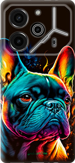 Силиконовый чехол Яркий бульдог для Tecno Pova 6 Pro - 5547u-3689 изображение 