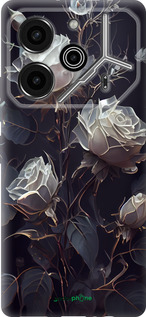 Силіконовий чехол Троянди 2 для Tecno Pova 6 Pro - 5550u-3689 изображение 