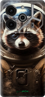 Силіконовий чехол Єнот-австронавт для Tecno Pova 6 Pro - 5581u-3689 изображение 