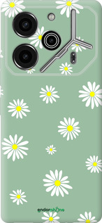 Силіконовий чехол Ромашки v4 для Tecno Pova 6 Pro - 5603u-3689 изображение 