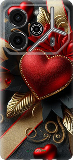 Силіконовий чехол Сердечки v2 для Tecno Pova 6 Pro - 5832u-3689 изображение 