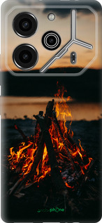 Силиконовый чехол Огонь для Tecno Pova 6 Pro - 6021u-3689 изображение 