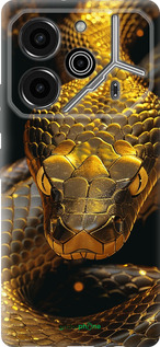 Силиконовый чехол Golden snake для Tecno Pova 6 Pro - 6072u-3689 изображение 