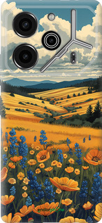 Силиконовый чехол Украинское поле для Tecno Pova 6 Pro - 6082u-3689 изображение 