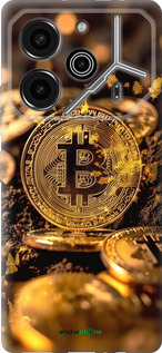 Силіконовий чехол Золота лихоманка біткойна для Tecno Pova 6 Pro - 6089u-3689 изображение 