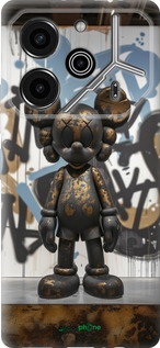 Силиконовый чехол Bronze kaws v2 для Tecno Pova 6 Pro - 6098u-3689 изображение 