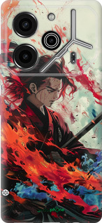 Силиконовый чехол Битва стихий для Tecno Pova 6 Pro - 6110u-3689 изображение 