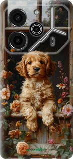 Силиконовый чехол Щенок cocker spaniel для Tecno Pova 6 Pro - 6136u-3689 изображение 