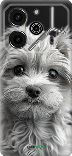 Силиконовый чехол Мальтипу на чорном фоне для Tecno Pova 6 Pro - 6156u-3689 изображение 