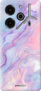 Силиконовый чехол Нежный мрамор для Tecno Pova 6 Pro - 6310u-3689 изображение 
