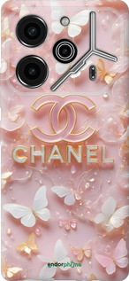 Силиконовый чехол Шанель для Tecno Pova 6 Pro - 6366u-3689 изображение 