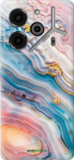 Силиконовый чехол Мрамор красивый для Tecno Pova 6 Pro - 6376u-3689 изображение 