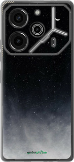 Силіконовий чехол Голубые облака, Голубая луна для Tecno Pova 6 Pro - 6396u-3689 изображение 