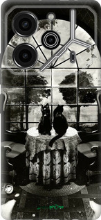 Силиконовый чехол Череп и коты для Tecno Pova 6 Pro - 6432u-3689 изображение 