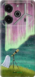 Силиконовый чехол Привидение и звезды для Tecno Pova 6 Pro - 6443u-3689 изображение 