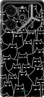 Силиконовый чехол С изображением кошек для Tecno Pova 6 Pro - 6470u-3689 изображение 