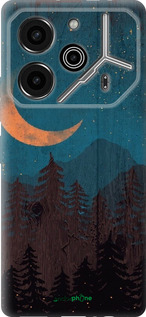 Силіконовий чехол Зоряний ліс для Tecno Pova 6 Pro - 6480u-3689 изображение 