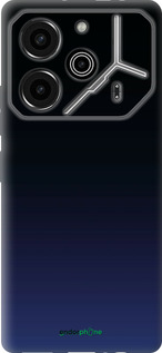 Силіконовий чехол Градієнт у темно-синьому стилі для Tecno Pova 6 Pro - 6542u-3689 изображение 