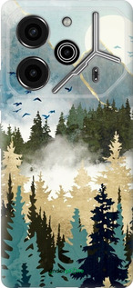 Силиконовый чехол С изображением лесного пейзажа для Tecno Pova 6 Pro - 6548u-3689 изображение 